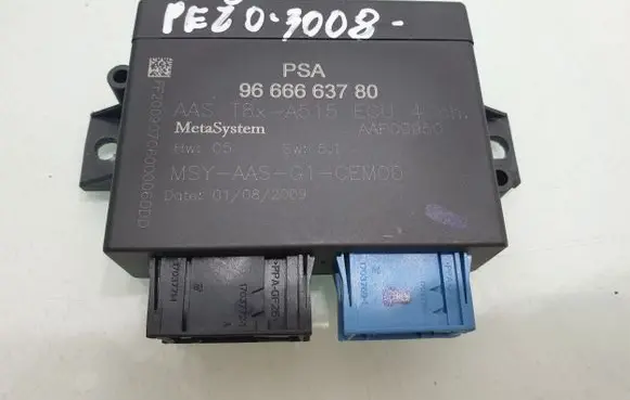 Peugeot 3008 I Parking PDC control unit/module 9666663780