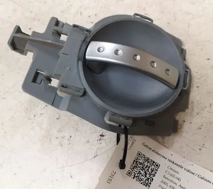 Citroen C3 Rear door interior handle 9647164377