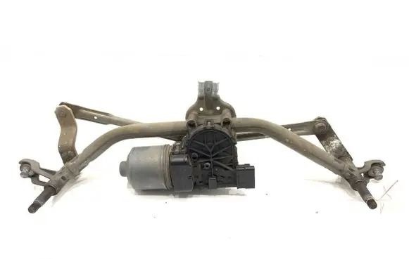 Front wiper linkage and motor