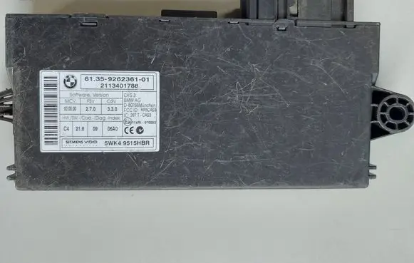 BMW 3 E90 E91 CAS control unit/module 9262361 2113401788 5WK49515HBR