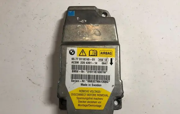 BMW 5 E60 E61 Airbag control unit/module 9118749 6577911874901 31911874901W
