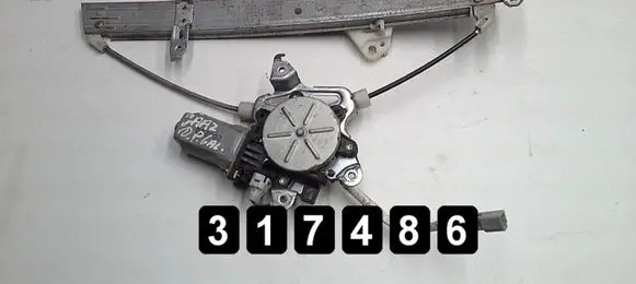 Front door window regulator with motor