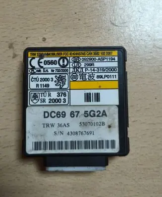 Mazda MPV Immobilizer control unit/module DC69675G2A 092900ASP1194 4308767691