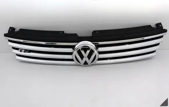 Volkswagen Touareg II Front bumper upper radiator grill 7P6853651J