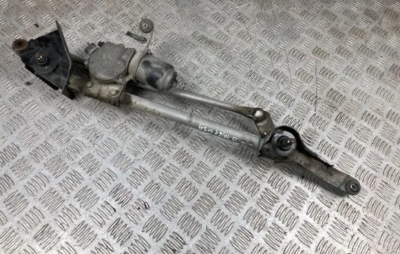 Front wiper linkage and motor