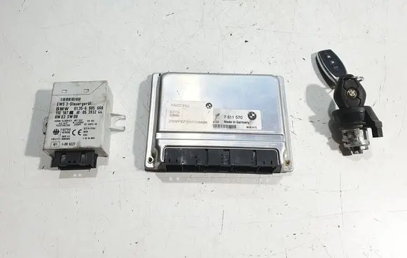 BMW 5 E39 Engine ECU kit and lock set 7505825 7512254 7511570