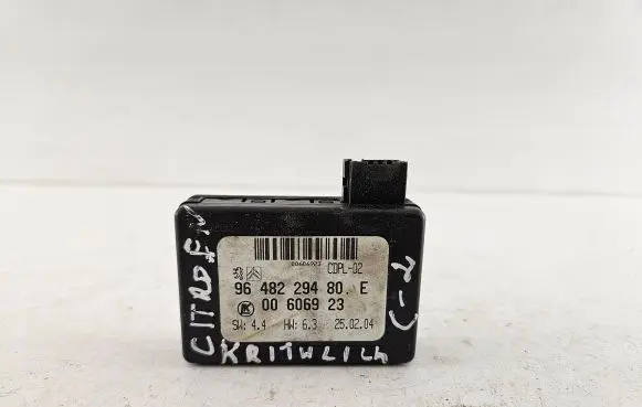 Citroen C2 Rain sensor 9648229480 00606923