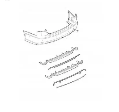 Volkswagen Up Rear bumper ZDERZAK9738