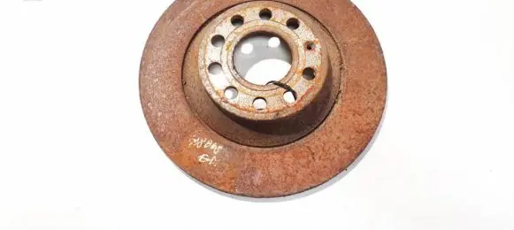 Audi A6 S6 C6 4F Rear brake disc neventiliuojamas