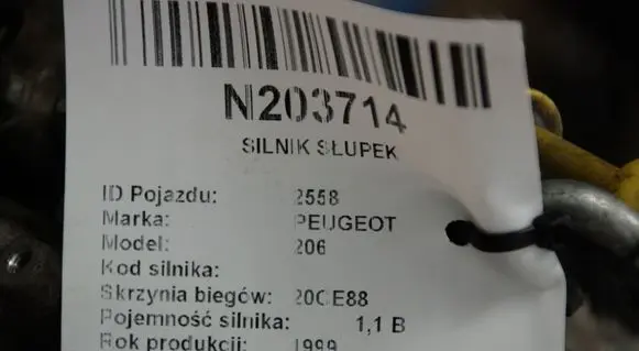 Peugeot 206 Engine 10FP50