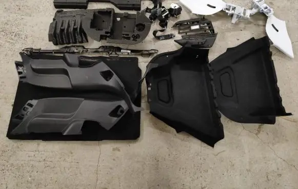 Opel Corsa F Tailgate/boot cover trim set 