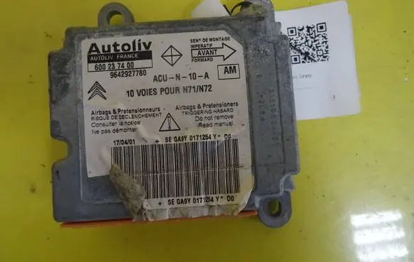 Citroen Xsara Airbag control unit/module 600237400 9642927780