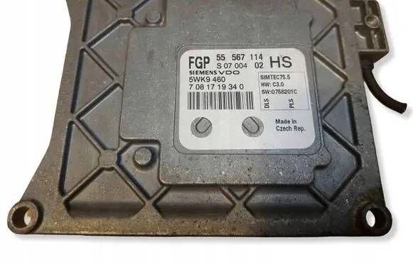 Opel Astra H Engine control unit/module ECU 55567114 5WK9460