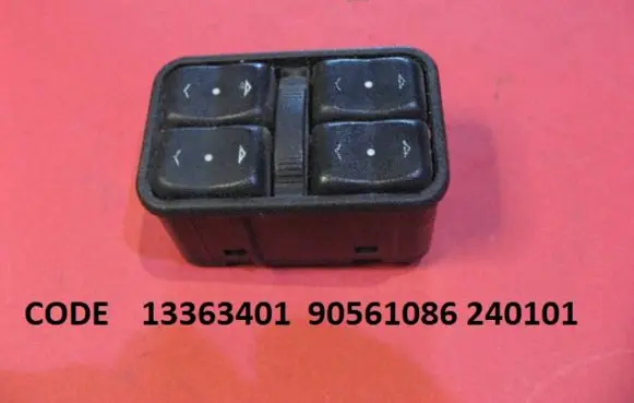 Opel Zafira A Electric window control switch 13363401 90561086