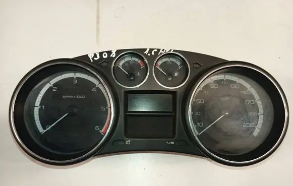 Peugeot 308 Speedometer (instrument cluster) 9665107480