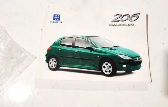 Peugeot 206 Owners service history hand book 