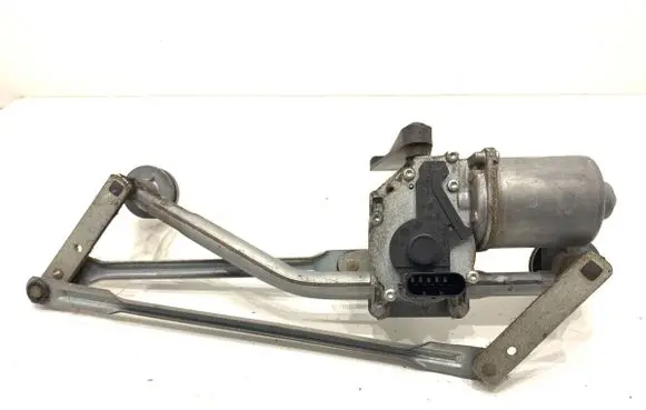 Front wiper linkage and motor