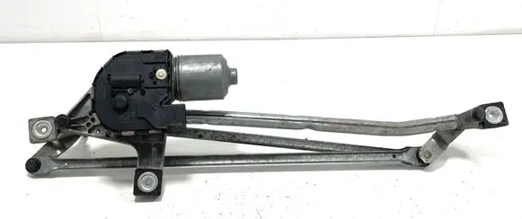 Front wiper linkage and motor