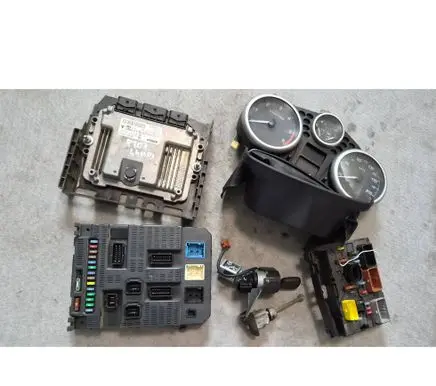Peugeot 207 Engine ECU kit and lock set 9664843480 9662904680 0281012523
