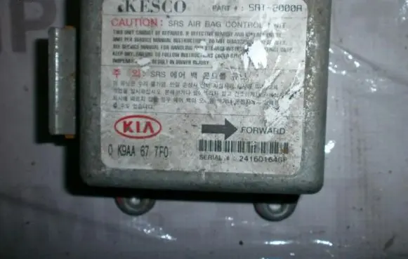 KIA Clarus Airbag control unit/module 0K9AA677F0 SAT2000A