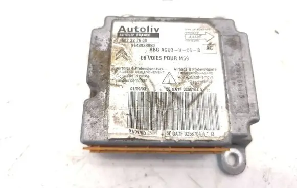 Citroen Berlingo Airbag control unit/module 9648938880 602327600