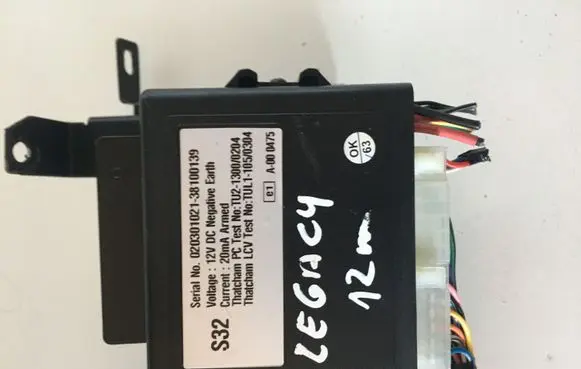 Subaru Legacy Alarm control unit/module 02030102138100139