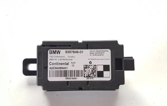 BMW 3 F30 F35 F31 Antenna control unit 9397846