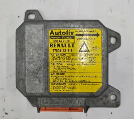 Renault Laguna I Airbag control unit/module 7700414216B 550449100