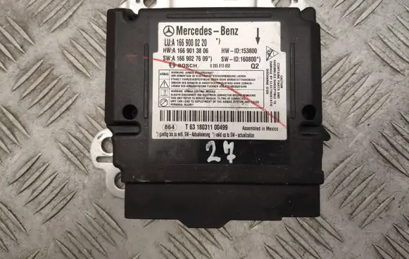 Mercedes-Benz GLS X166 Airbag control unit/module A1669000220 A1669013806 A1669027609