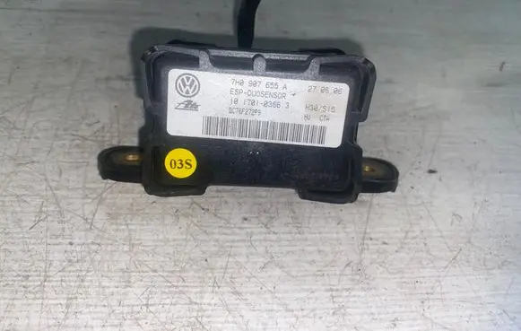 Volkswagen Touran I ESP acceleration yaw rate sensor 7H0907655A 10170103663