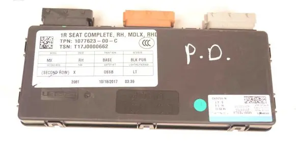 Tesla Model X Seat control module 107762300C
