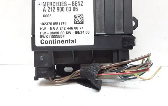 Mercedes-Benz C W204 Fuel injection pump control unit/module A2129000306