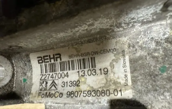 Peugeot Traveller EGR valve 9821395680 HC292002 54608