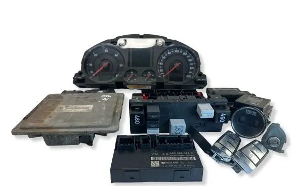 Volkswagen PASSAT B6 Engine ECU kit and lock set 03G906018FG 3C0959433R 3C0905843Q