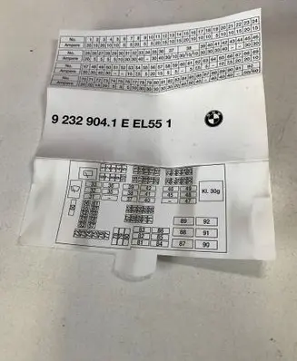 BMW X1 E84 Fuse module 9232904