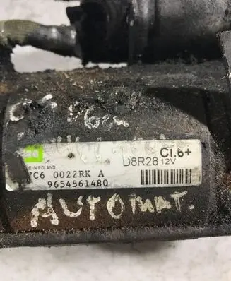 Citroen C5 Starter motor 9654561480 D8R28