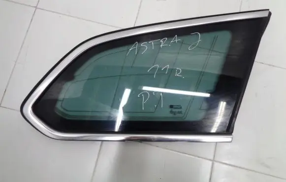 Opel Astra J Rear side window 43R001595 E000199 AS3M5236DOT682