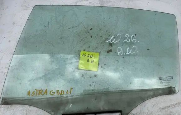 Opel Astra G Rear door window glass 43R007023