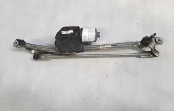 Front wiper linkage and motor