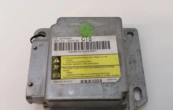 Cadillac CTS Airbag control unit/module 25753957 12232130