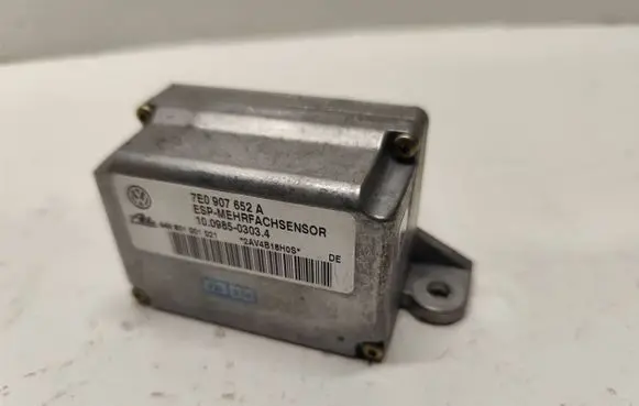 Volkswagen Touareg I ESP acceleration yaw rate sensor 7E0907652A 448801001021 10098503034
