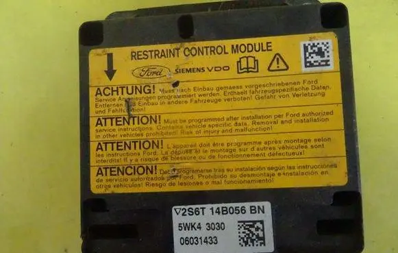 Ford Fiesta Airbag control unit/module 2S6T14B056BN 5WK43030