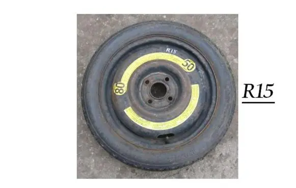 Volkswagen Golf III R15 spare wheel 535601025A