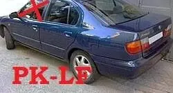 Nissan Primera Front door window glass four-door 43R00003 PK120EF6R23