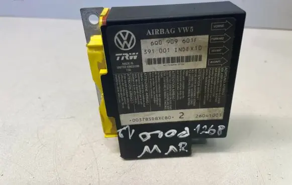 Volkswagen Polo IV 9N3 Airbag control unit/module 6Q0909601F
