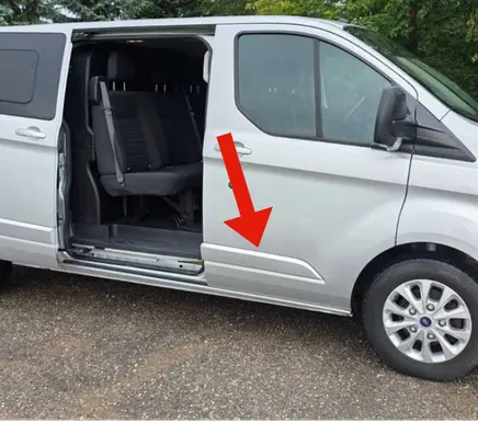 Ford Transit Custom Front door trim (molding) BK21V20780BBW