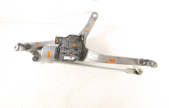 Front wiper linkage and motor