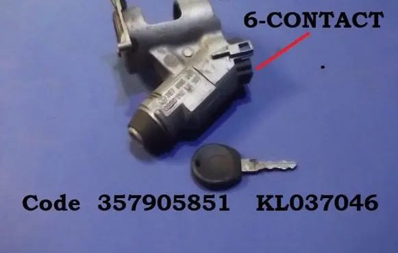 Volkswagen Scirocco Ignition lock 357905851 KL037046