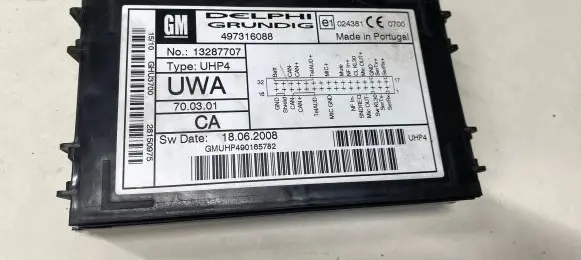 Opel Astra H Bluetooth control unit module 13287707 497316088