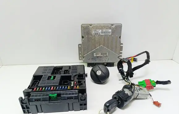 Peugeot 307 Engine ECU kit and lock set 9644895180 9641849280